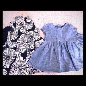 Lot of 2 Dresses with Bloomers, Gap, Carter’s, 24m
